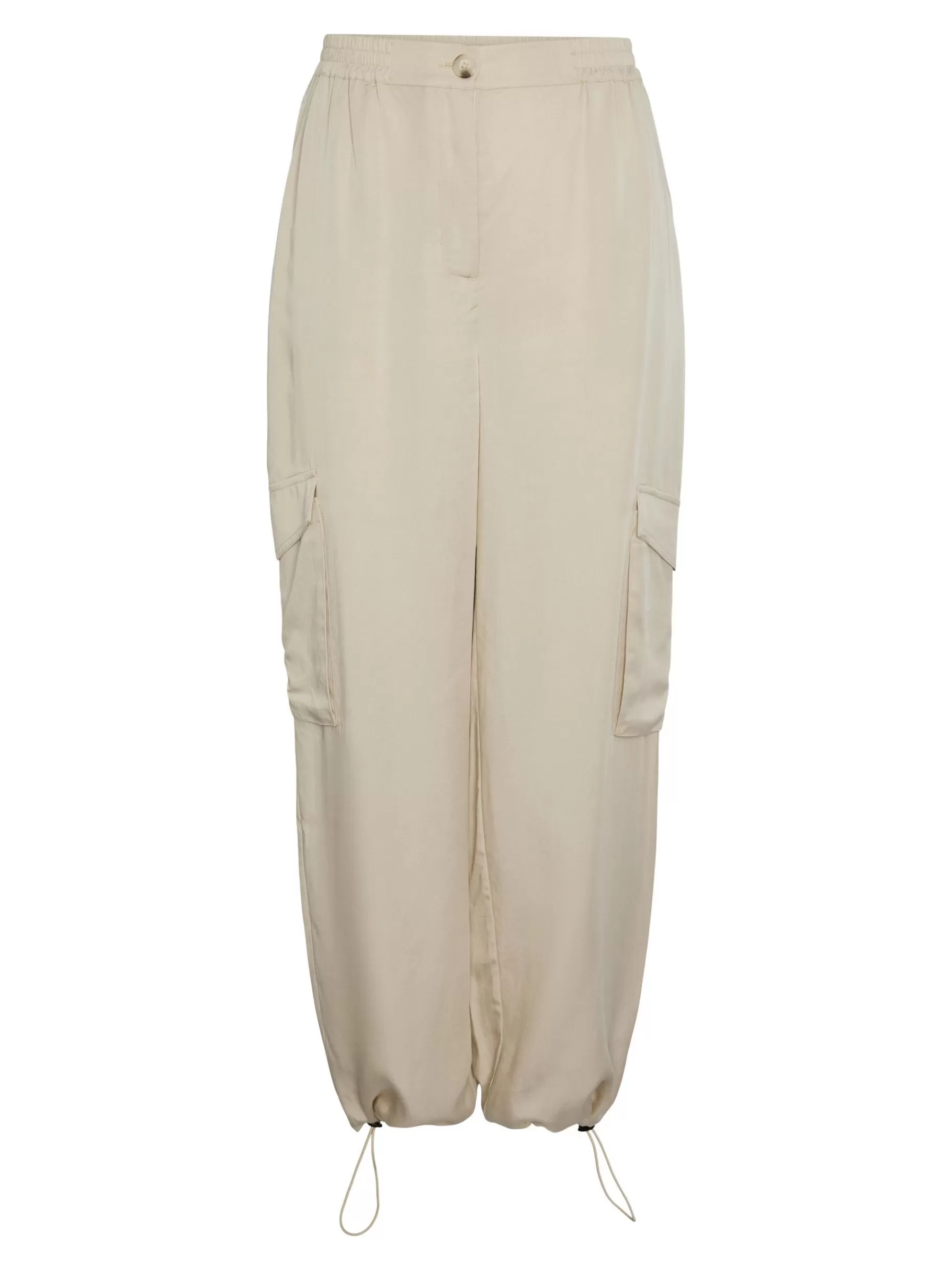 Cheap YAS BAMBOO CARGOPANTS IrishCream