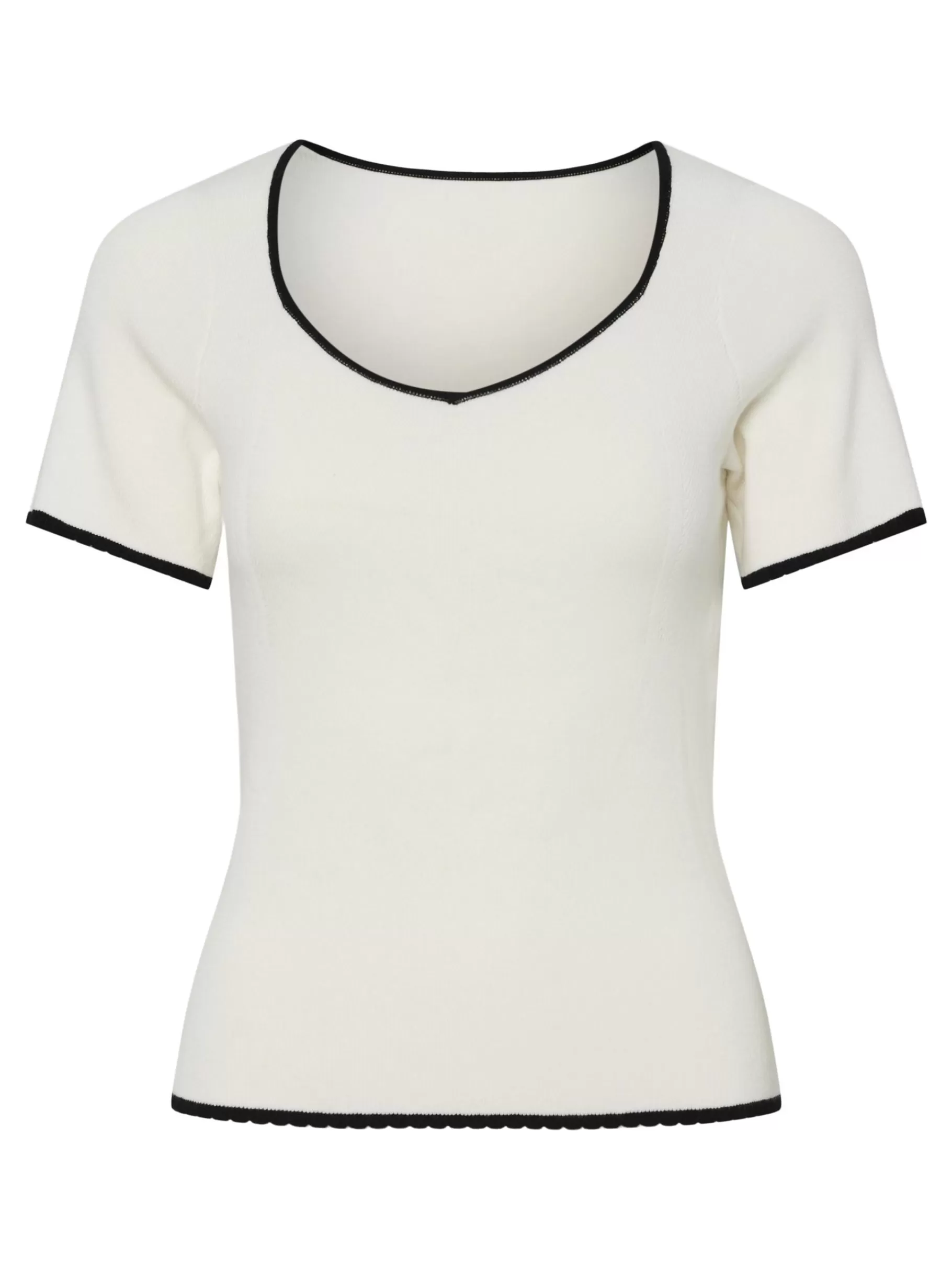 Fashion YAS CHENA STRIKKET TOP StarWhite