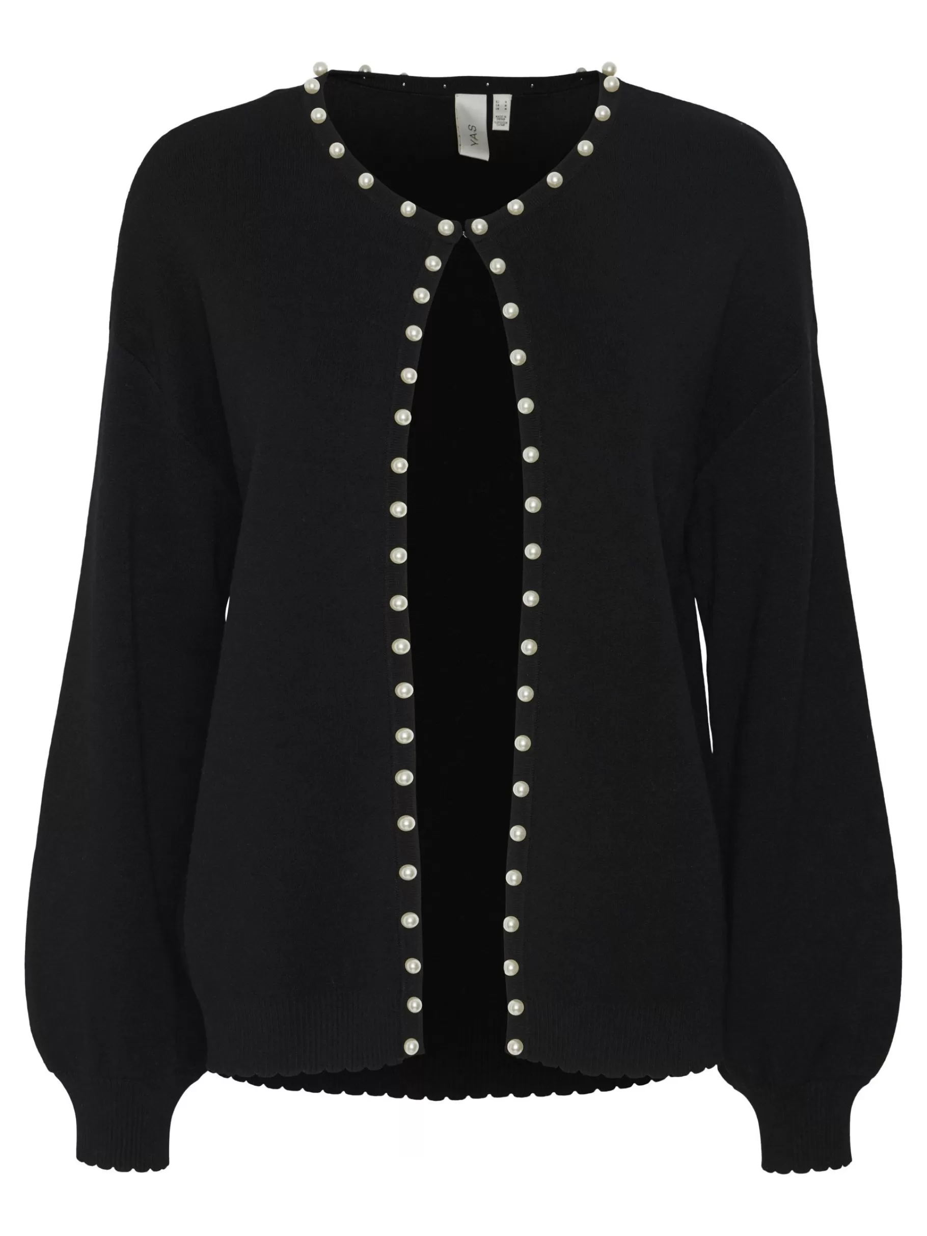 Cheap YAS FONNY STRIKKET CARDIGAN Black