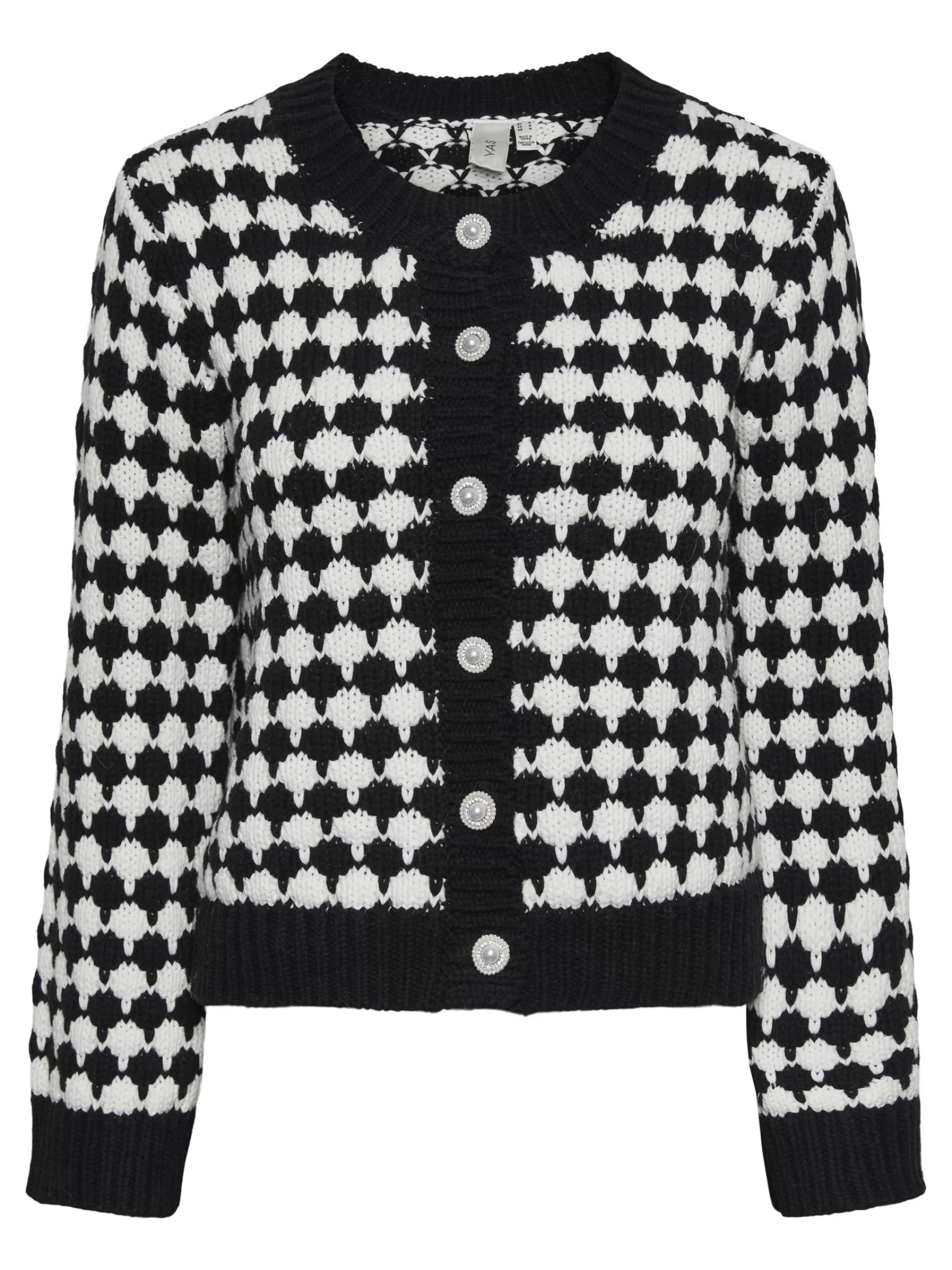 Sale YAS LIU STRIKKET CARDIGAN Black