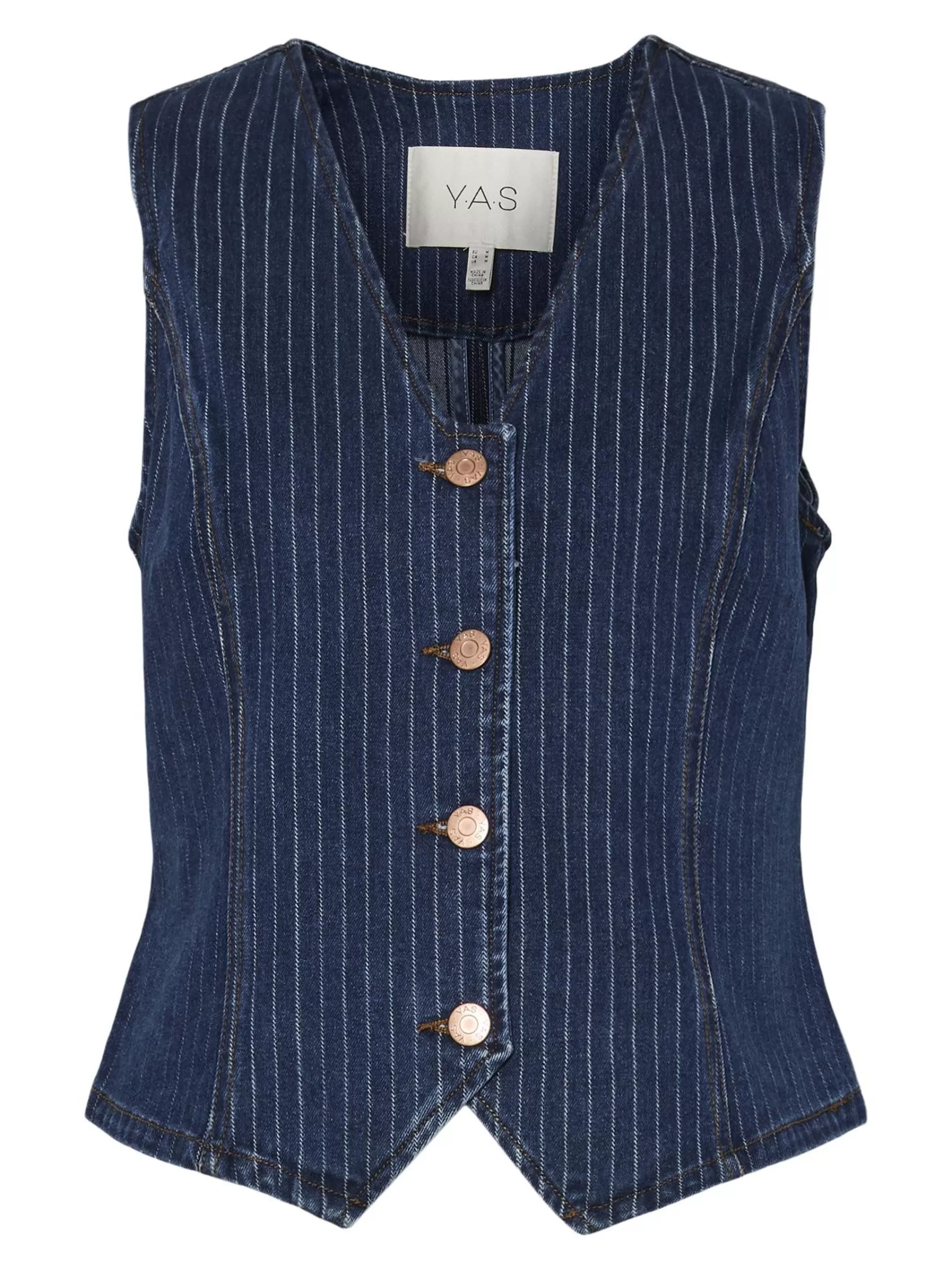 Best Sale YAS LOMIRA DENIMVEST MediumBlueDenim