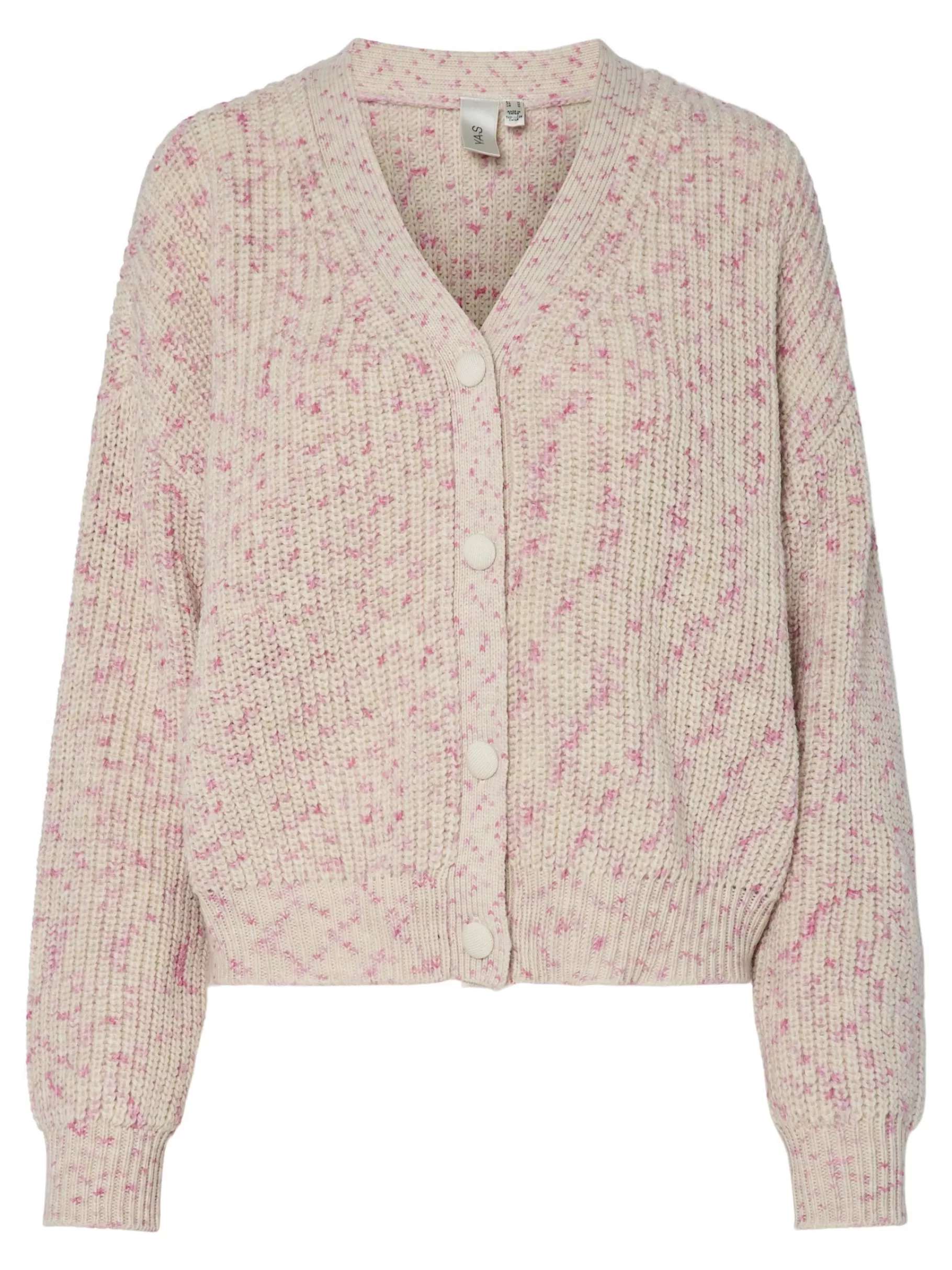 Store YAS MELLI STRIKKET CARDIGAN Birch