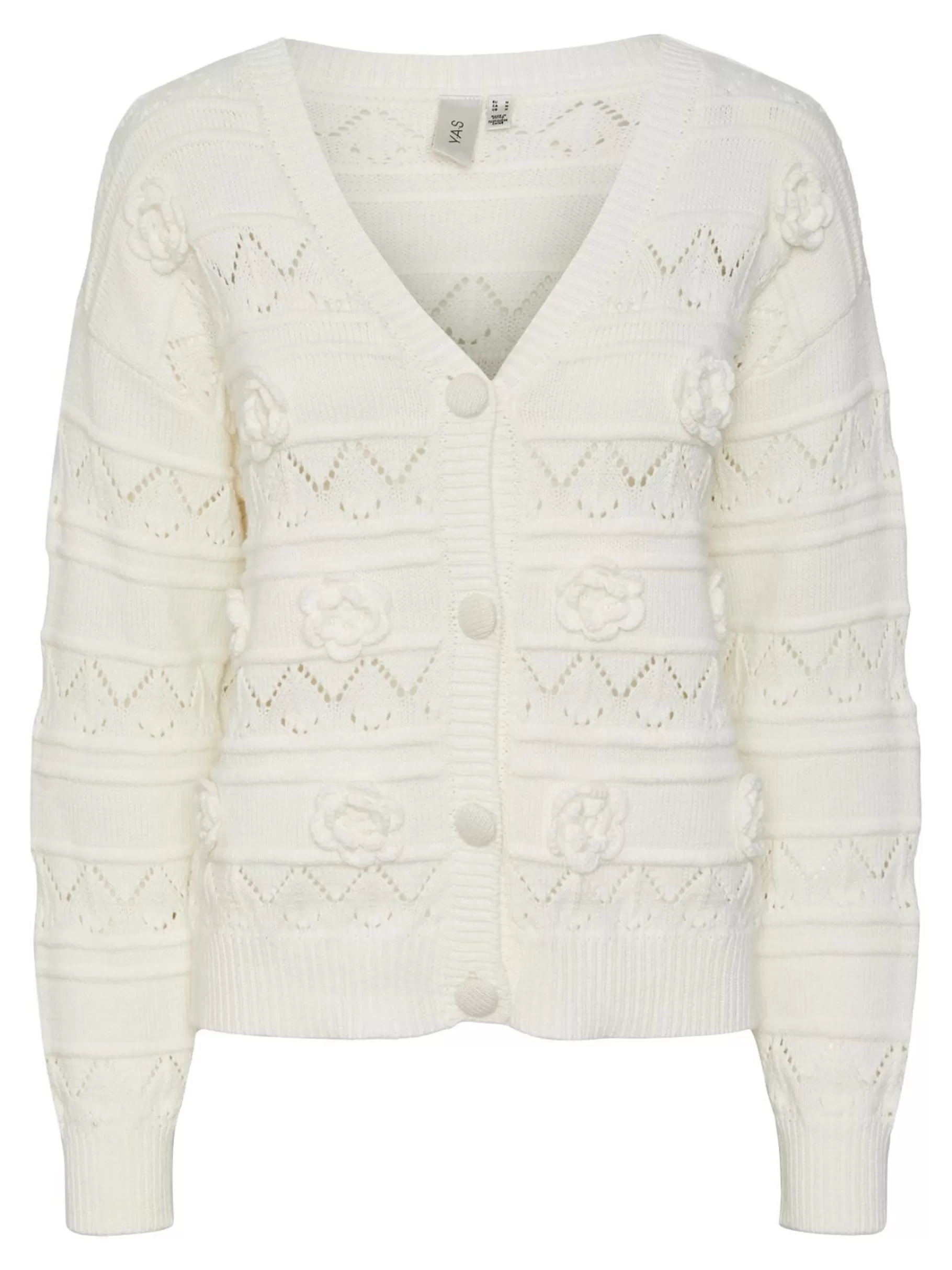 Shop YAS PINA STRIKKET CARDIGAN Birch