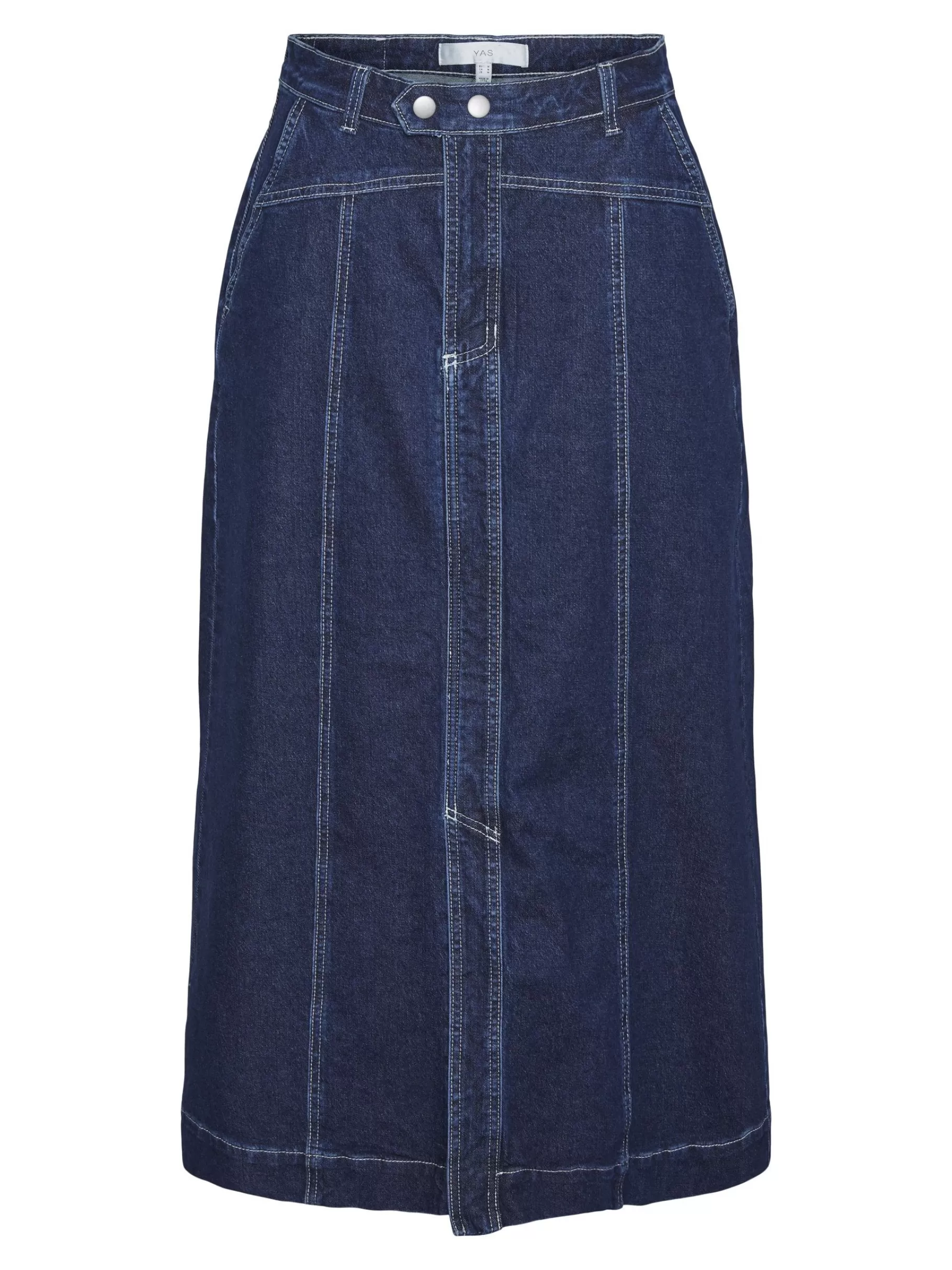 Store YAS TELA DENIMNEDERDEL DarkBlueDenim