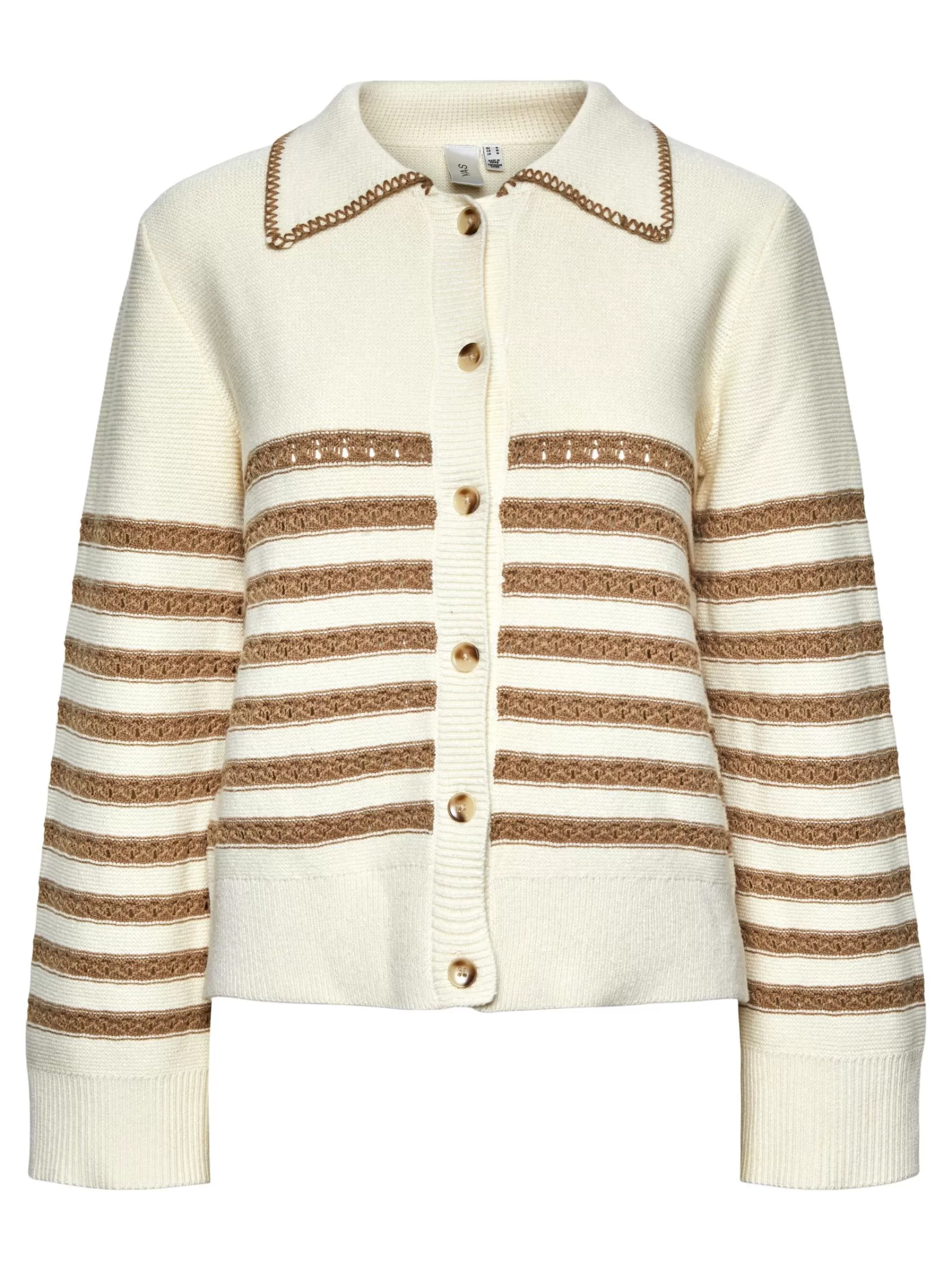 Hot YAS TIGGA STRIKKET CARDIGAN Birch