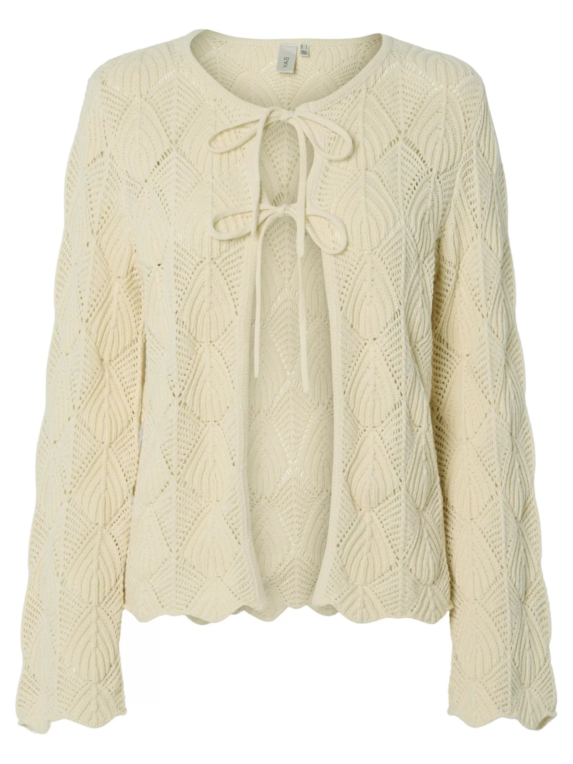 Shop YAS TREALA STRIKKET CARDIGAN Birch